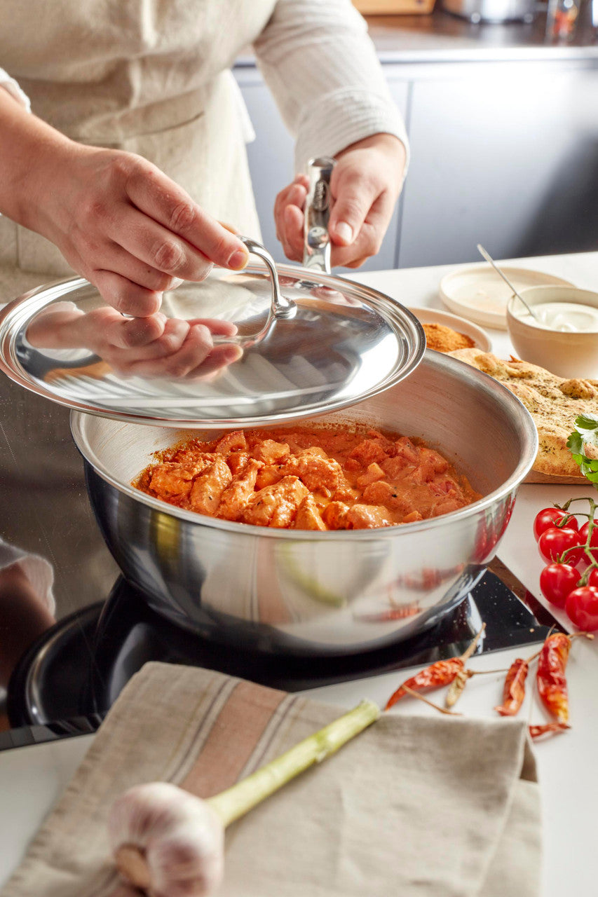 Demeyere Atlantis 3.5 Quart (20cm) Stainless Steel Saucier