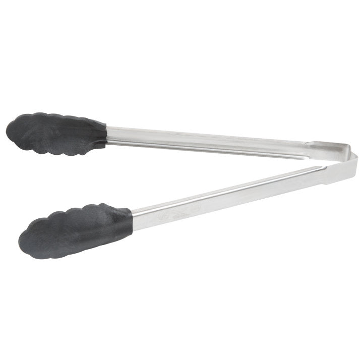 Essential Utensil Bundle: High Heat GIR Silicone Spoonula + Vollrath Stainless Steel Tongs
